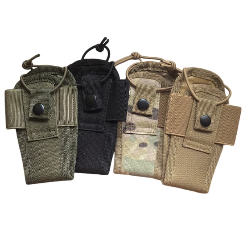 Custodia Tattica Molle per Radio Walkie Talkie, Borsa Portatile da Esterno per Interfono, Fondina Universale Regolabile per Radio