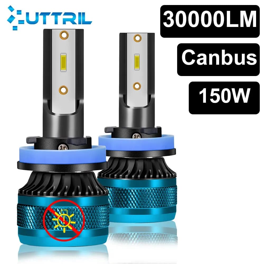 Canbus H4 LED faro CSP Chip LED H7 H1 H11 H8 H9 9005 9006 HB3 HB4 150W fendinebbia Auto faro 6000K 30000LM 12V