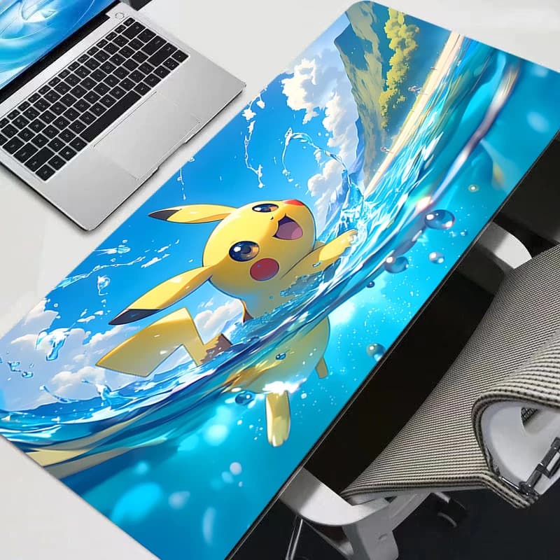 Tappetino per mouse Pokemon Pikachu Anime Accessori da gioco durevoli Tappetino per mouse Gamer PC Completo Tappetino per tastiera per computer Varmilo