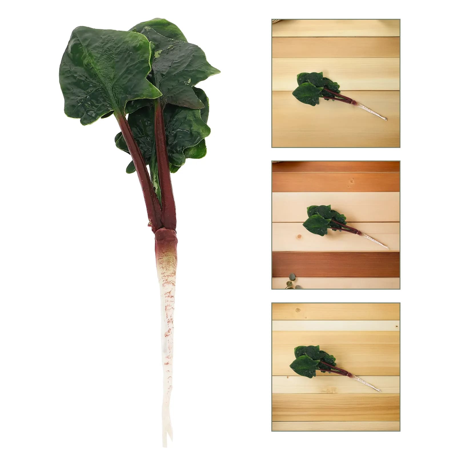Artificial Spinach Vegetable Simulation Green Fake Plant Leaves Realistic Food Prop Kitchen Display Party Decoration