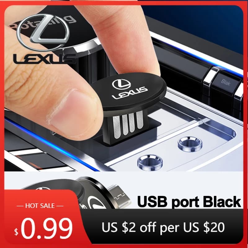Adesivi per interni auto, logo auto, chiavetta USB tipo C, memoria USB per Lexus RX300 IS200 IS250 ES350 CT200h UX250h NX300h RX350 ES3