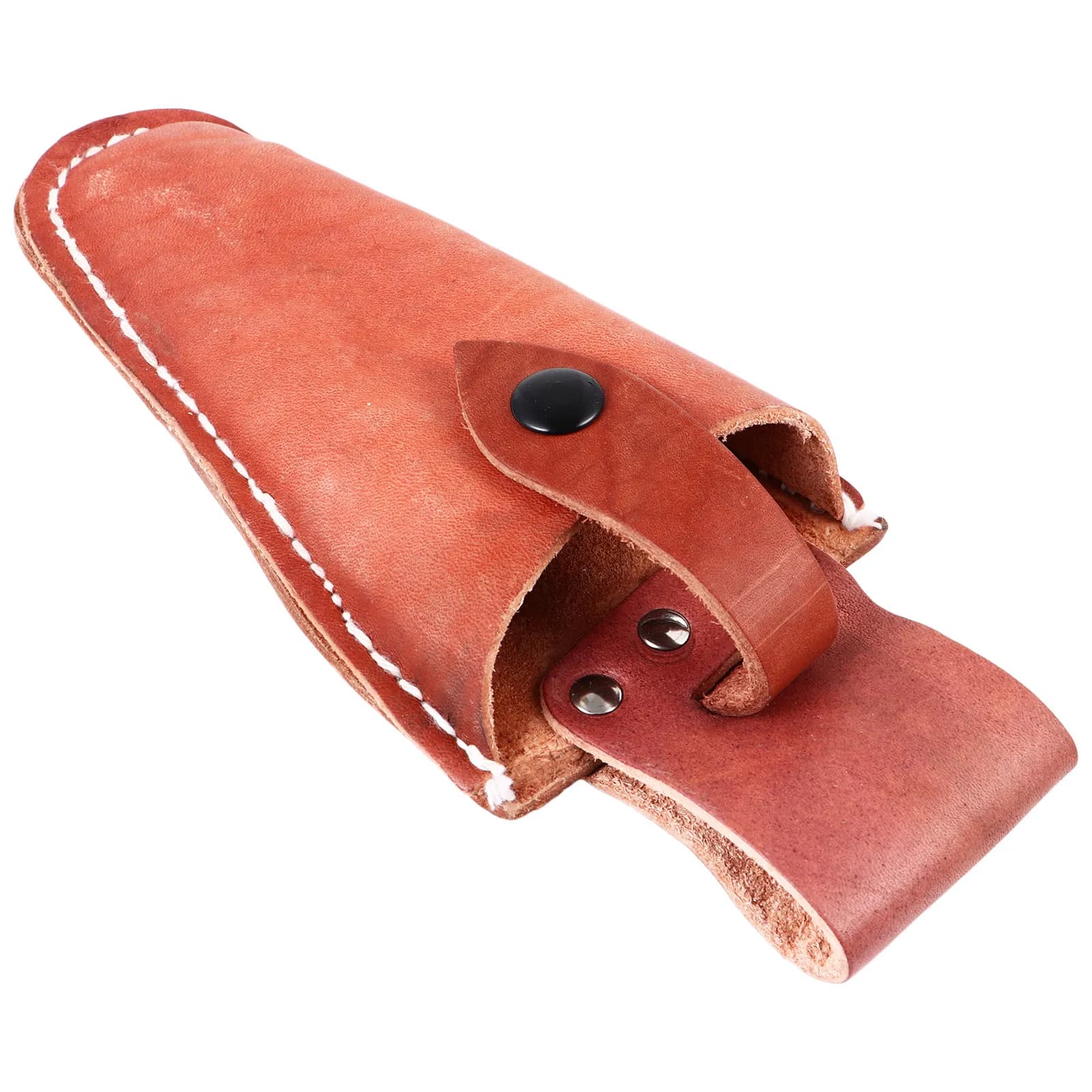 Premium Full Grain Pruner Case Snap Closure Belt Mounted Scissor Bag for Pruning Shears Outdoor Gardening