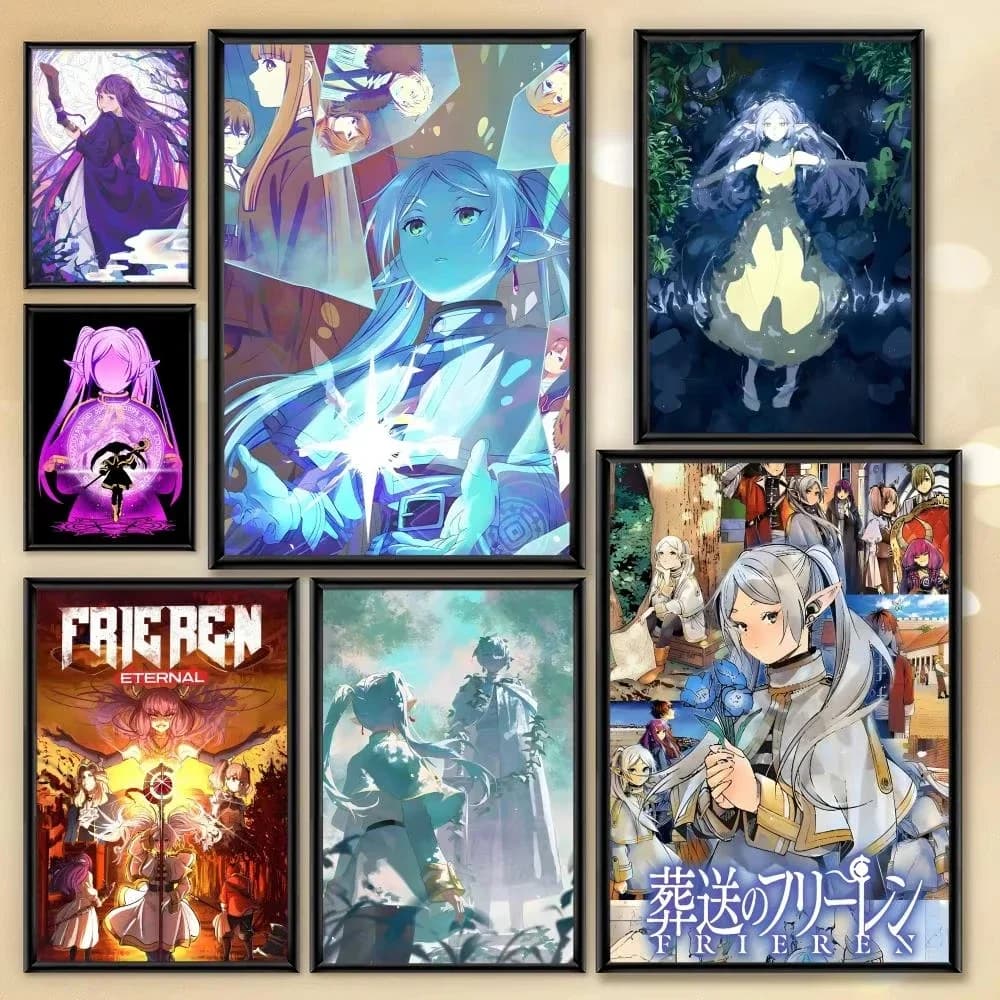 DIY Oil Painting By Numbers Anime Frieren Pictures By Numbers Acrylic Kits for Home Decoration Gift