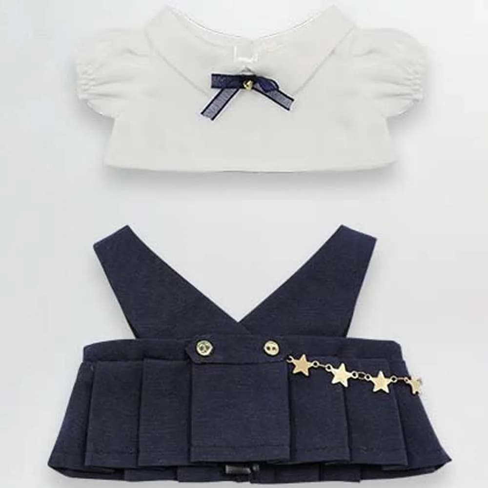 Accessori per Foto, T-shirt 20cm, Vestiti per Bambole, Uniforme Scolastica in Cotone, Mini Abiti, Gonne, Vestiti, Set Uniforme Fai-da-Te