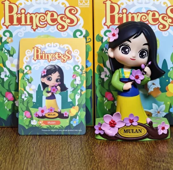 Disney Princess Garden Dream Blind Box Ariel Sirenetta Cenerentola Bianca Belle Anime Figure Modellini Giocattoli Collezione Ornamenti Regali