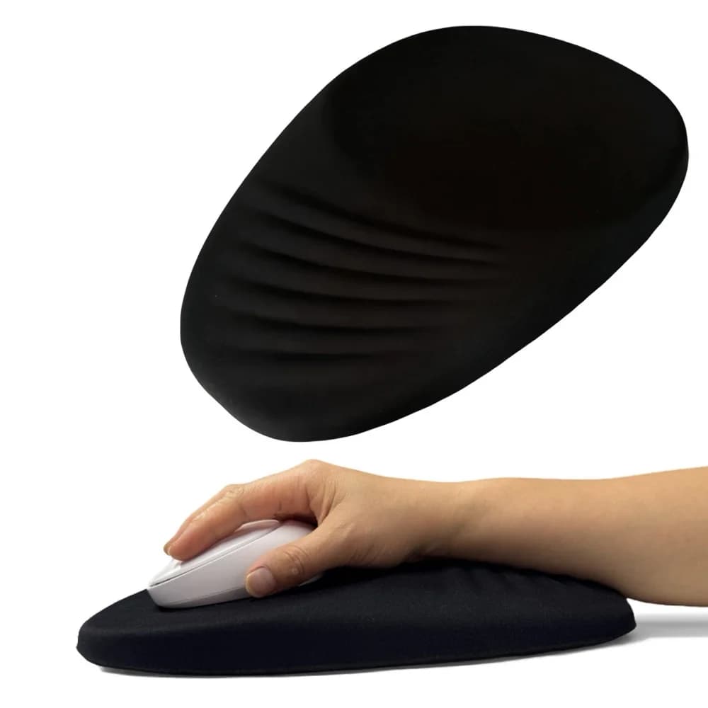 Tappetino per mouse ergonomico con poggiapolsi 1PC Comodo supporto per il polso Tappetino per mouse in cotone ad alta memoria elastica antiscivolo per computer portatile PC