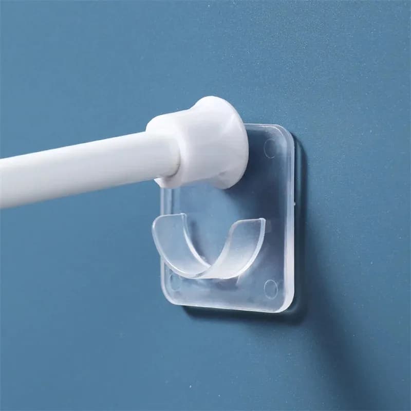 2/6/8 support adhesives for domestic use without punching support for adjustable rod without nails mounting bracket for wall hooks for crossbar