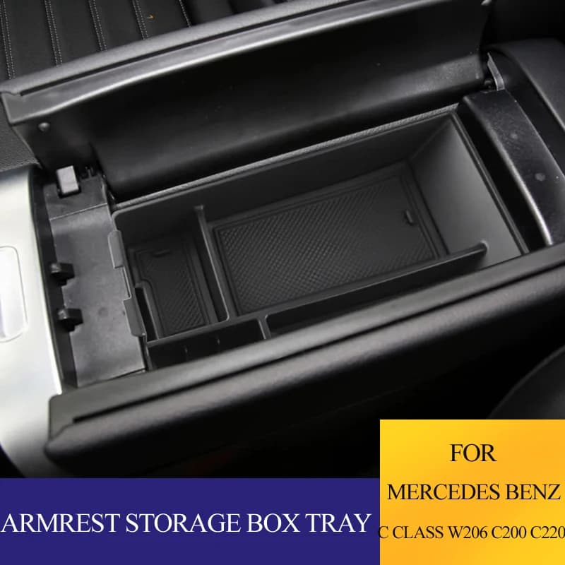 Per Mercedes Benz Classe C W206 C200 C220 2022 2023 2024 2025 Bracciolo Scatola di Immagazzinaggio Organizer Supporto Vassoio Accessori Auto