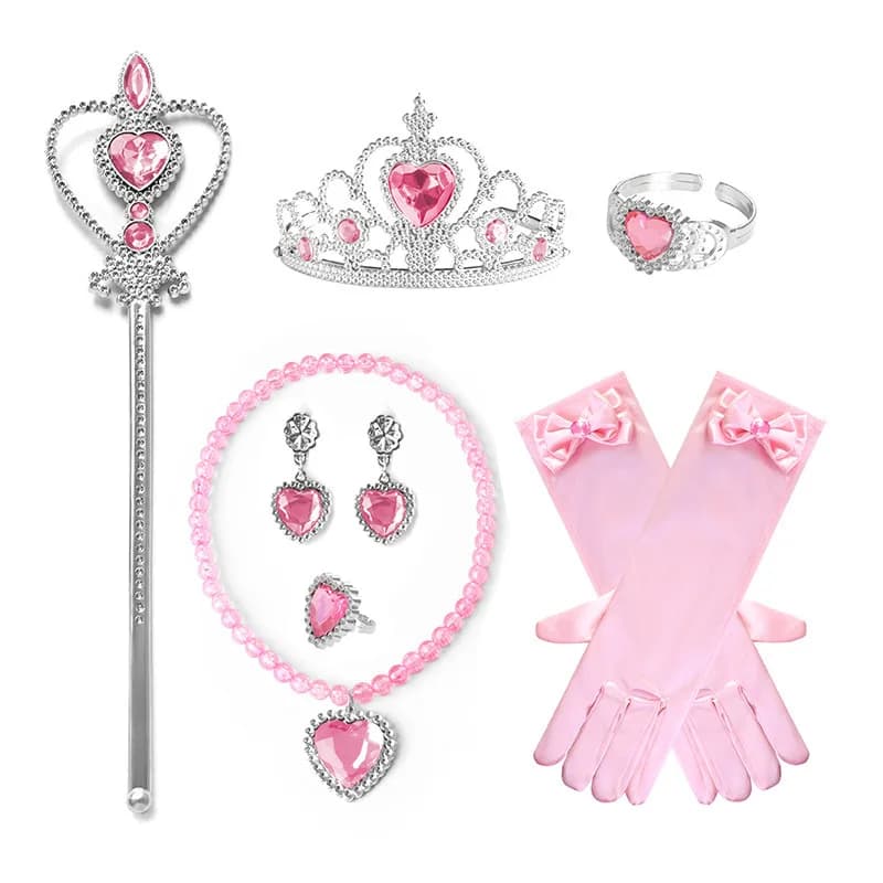 Kit Mantello LED Luminoso con Paillettes, Borsa e Corona - Set Abito Scintillante per Mascherata, Carnevale, Festival e Celebrazioni