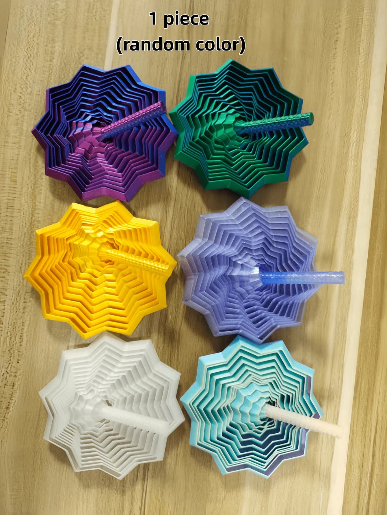 Giocattolo antistress pieghevole a forma di stella stampato in 3D, colore casuale, per adulti