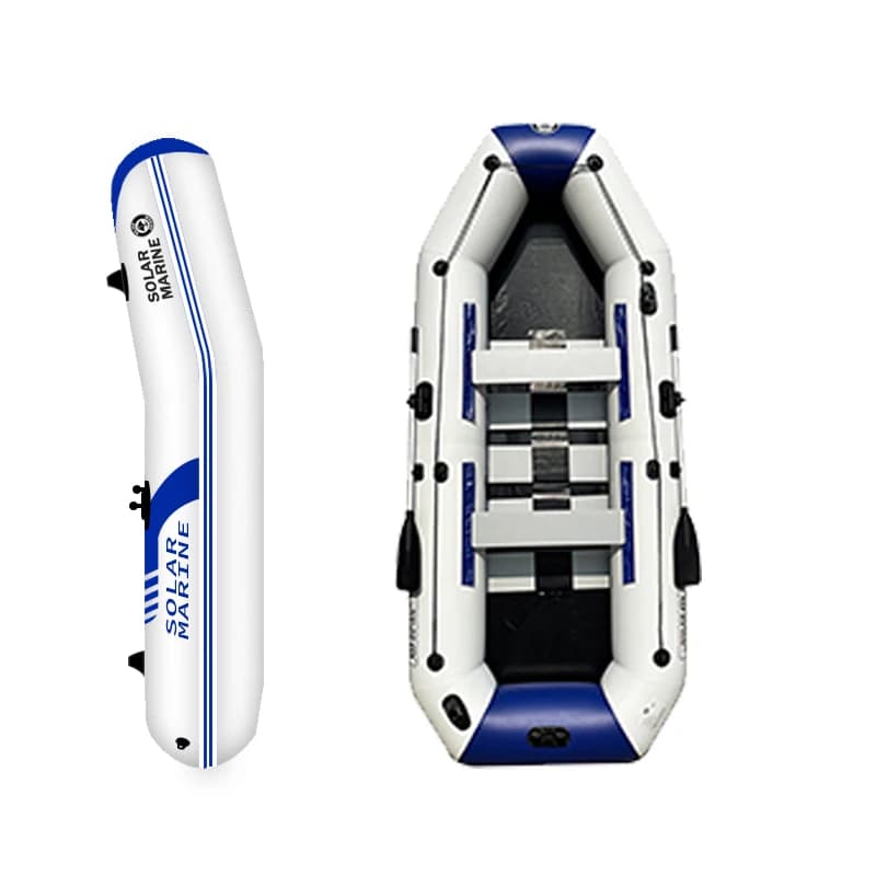 Strato gonfiabile per kayak da pesca per gommone per barca solare per 5 persone con staffa per canna da pesca e resistente all'usura