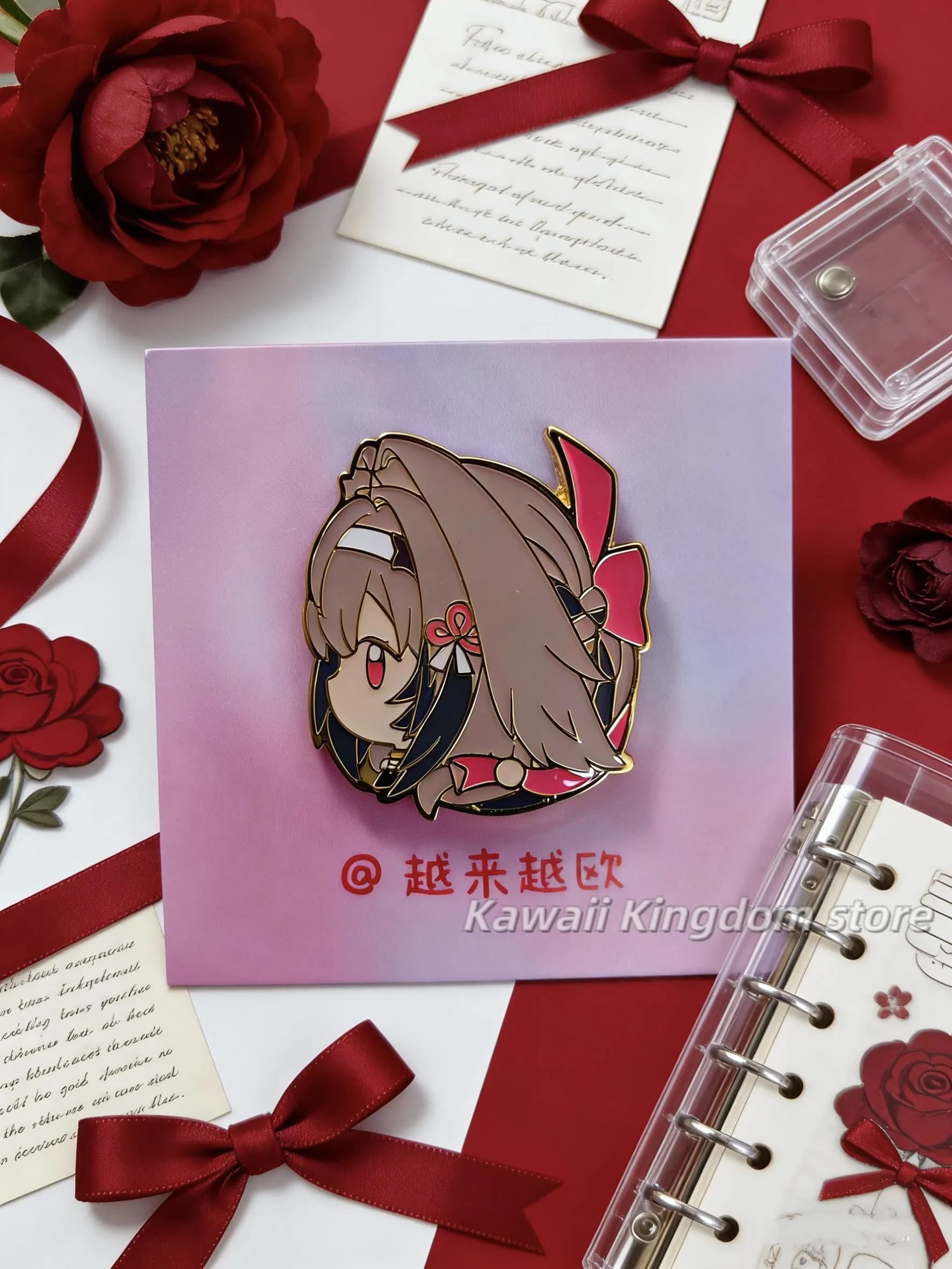Zenless Zone Zero Dialyn Ye Shunguang Zhao Spilla Distintiva in Smalto Imitazione, Simpatico Personaggio Anime, Distintivo a Cartone Animato per Zaini e Fan