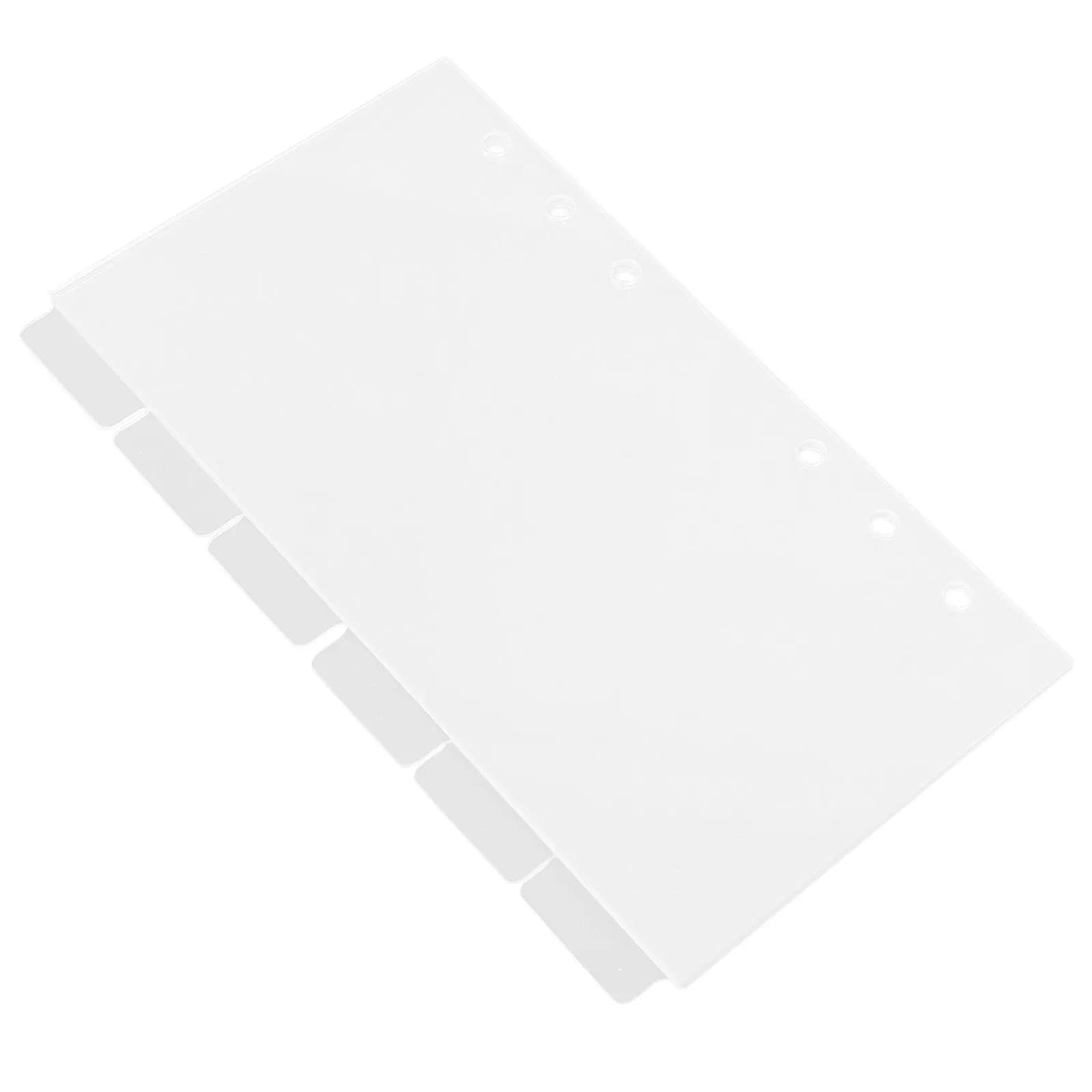 Set di 6 Copertine Trasparenti in Acrilico per Quaderni A6, Ricaricabili, per Planner, Diari Fai-da-Te e Organizzazione del Budget
