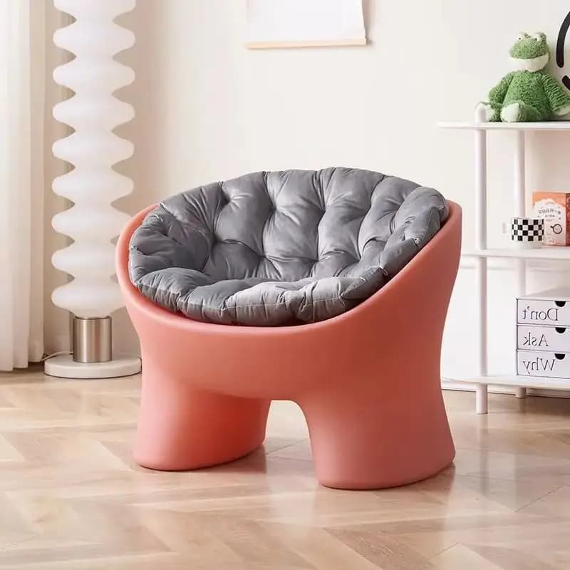 Poltrona Singola Nordica Moderna a Forma di Gamba di Elefante per Soggiorno, Camera da Letto, Ufficio, Comoda Poltrona Relax
