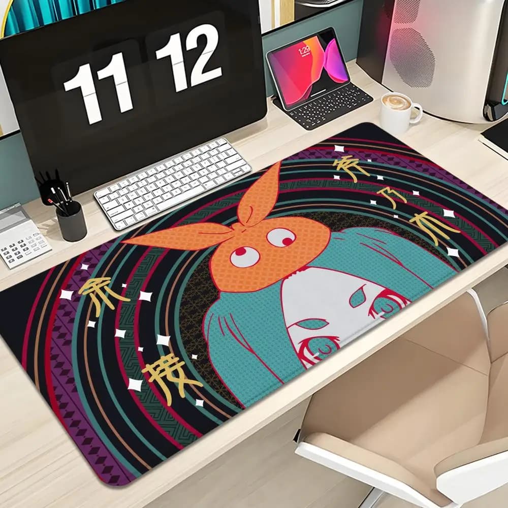 Ononoki Yotsugi FCNB Monogatari Mouse Pad Keyboard Mousepad large 600X300 mm Desk Mat PC Game High definition printing Table pad