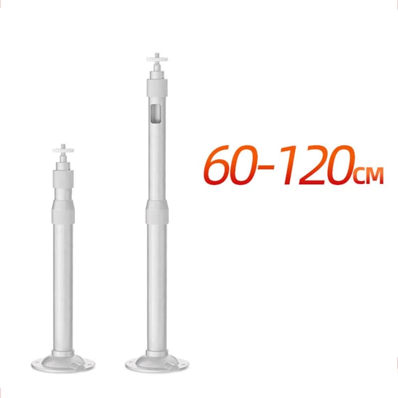 Supporto per proiettore da 60-120 cm Staffa telescopica per monitor in lega di alluminio Palo di monitoraggio estensione staffa da soffitto da 360 gradi