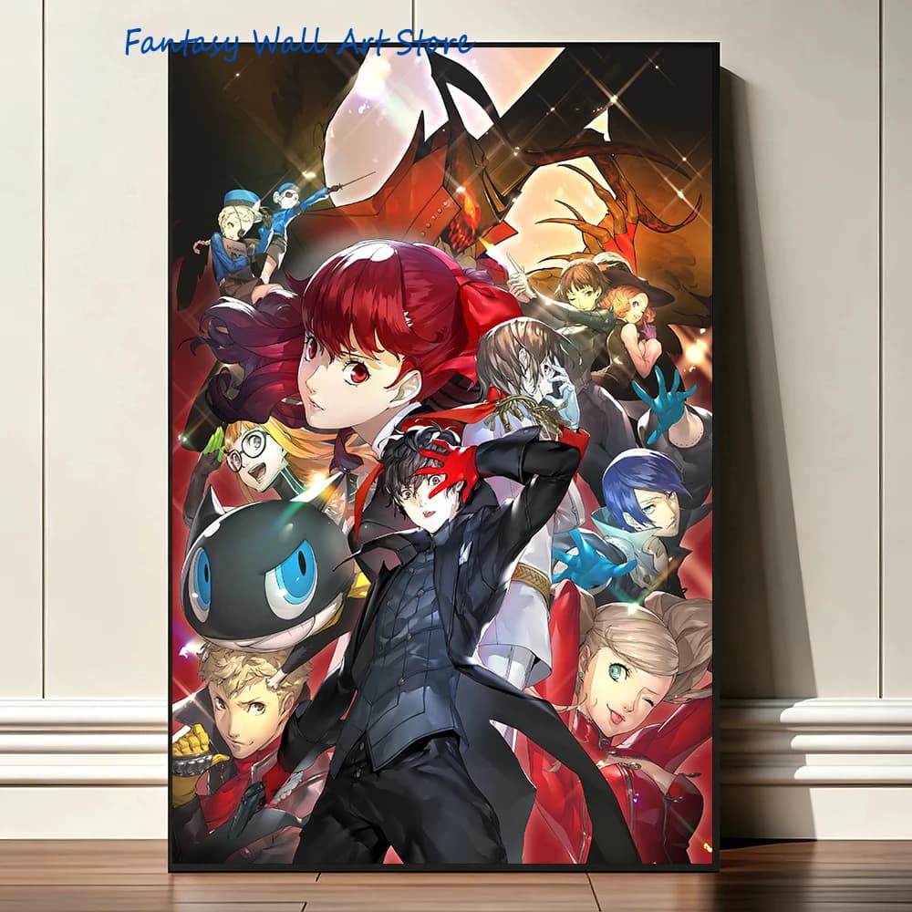 Home Anime Game P-S 4 5 Series Gaming Characters Art Poster Hot Theme SingerOSTMovie Canvas Painting Wall Pictures Home Decor
