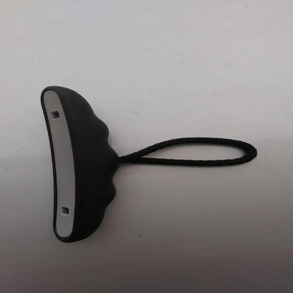 1 paio di maniglie per il trasporto kayak in plastica ad alta resistenza, con impugnatura comoda, corda, maniglia per il trasporto di imbarcazioni marine, accessori per canoa, nero