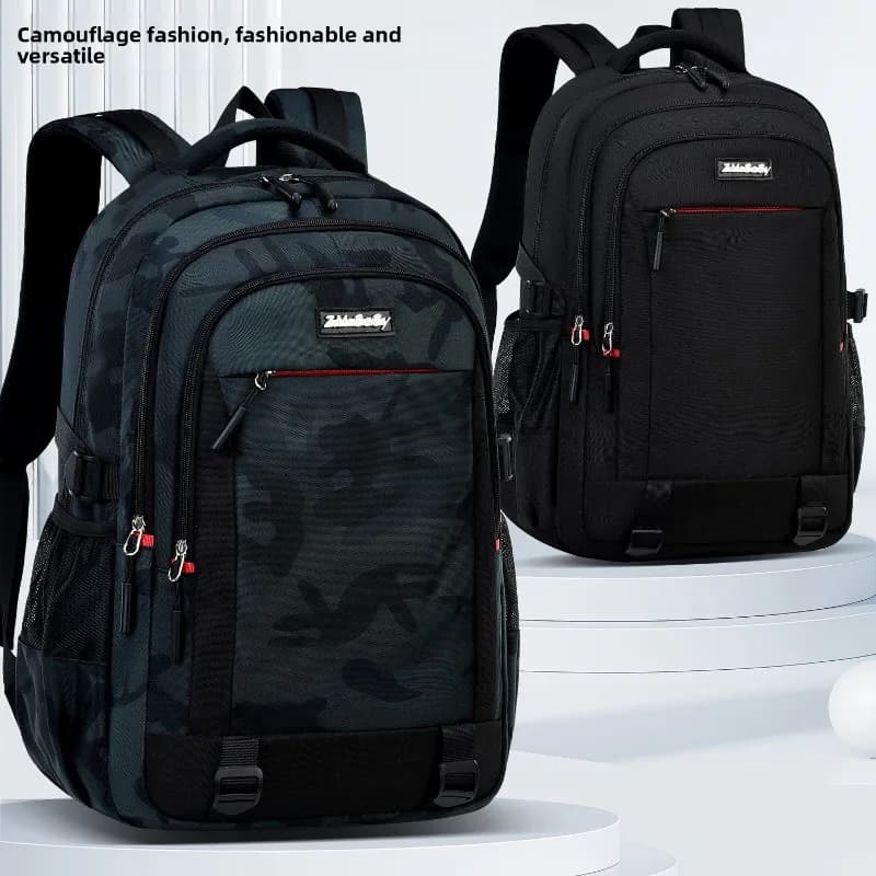 Adult Camouflage Large-Capacity Double-Shoulder Bag College Student Durable School Bag Youth Travel Backpack Children School Bag