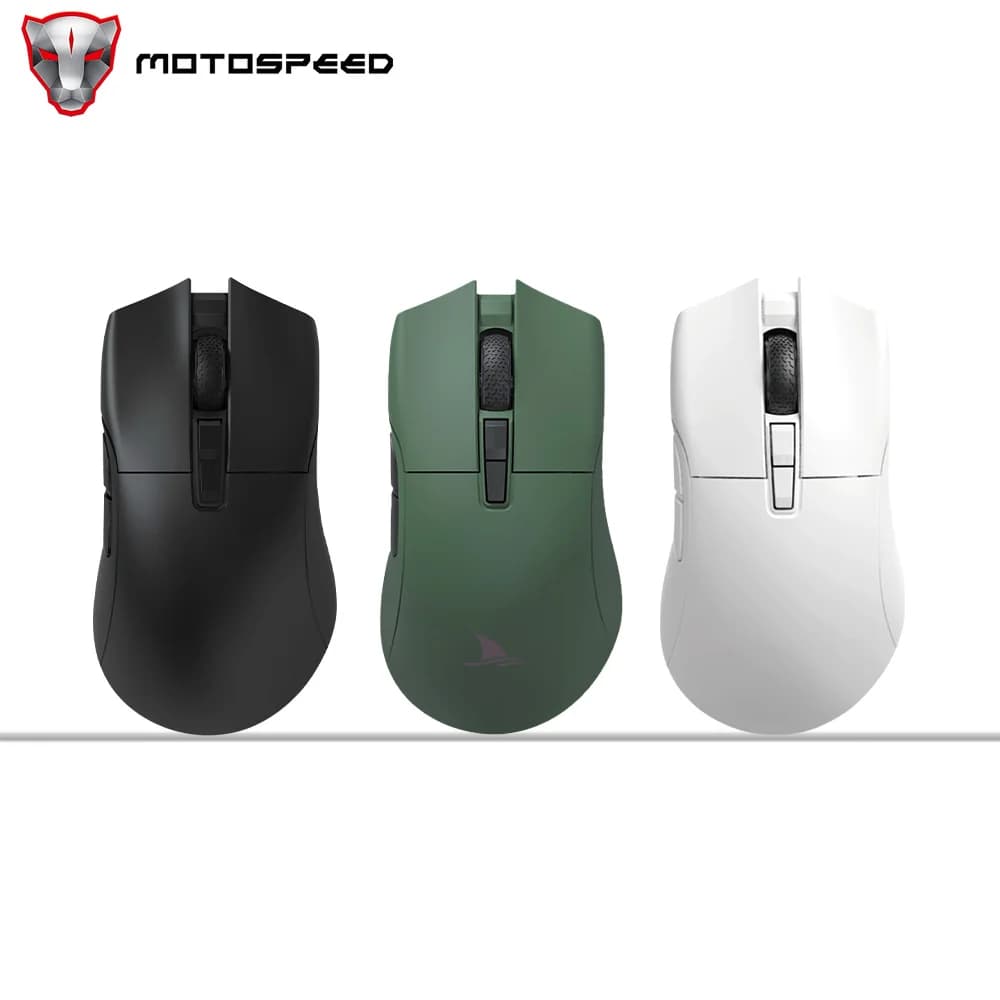 Motospeed Darmoshark N3 Bluetooth Wireless Gaming Mouse Rechargeable PAW3395 Tri-Mode 62g Lightweight Ergonomic Mouse Gamer