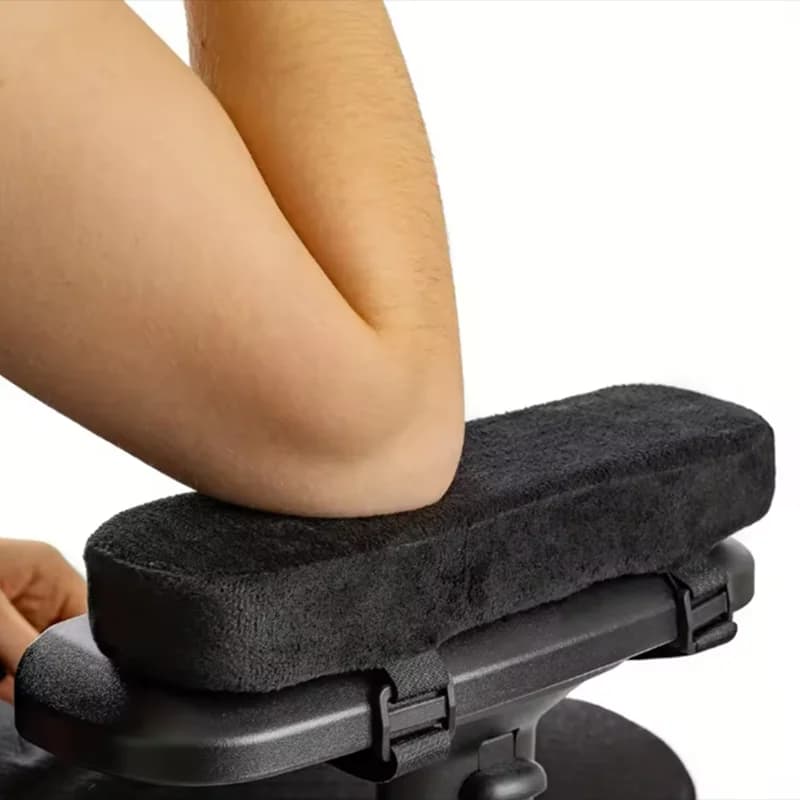 Memory Foam Armrest Pads for Office Chair Elbow Support Cushion for Arm Pressure Relief, Universal Fit Covers for Desk Chairs