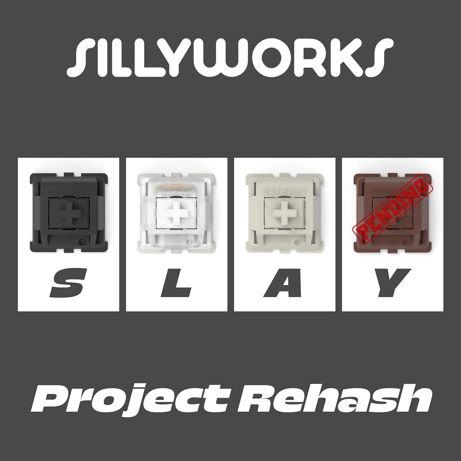 Interruttori Slayer Prelubed Sillyworks Tipo SML ASEF per tastiera meccanica mx