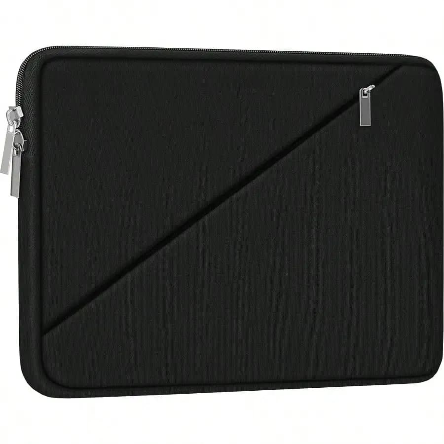 Custodia per Laptop 15.6 Pollici da Viaggio con Tasca con Cerniera, Borsa Protettiva Antiurto per Computer Portatile