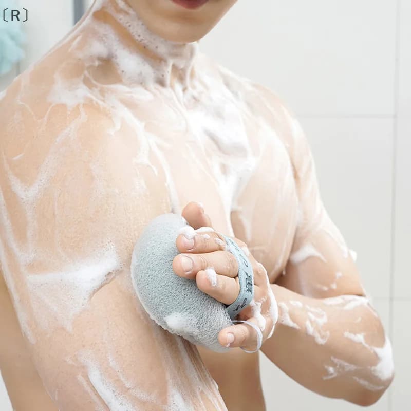 maveraRzisSpazzola per pulizia palline di spugna per doccia Soffio per il corpo Detergente esfoliante Scrubber Sfera da bagno Spazzola per massaggio 3d Forniture per il bagno