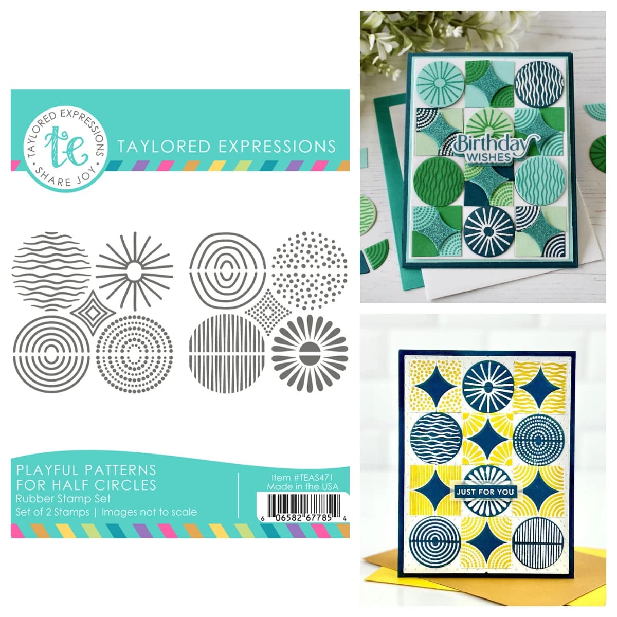 Taylored Playful Patterns for Half Circles Stamp Set Quarter Metal Cutting Dies Stencil for DIY Scrapbook Calenda May 2026 New