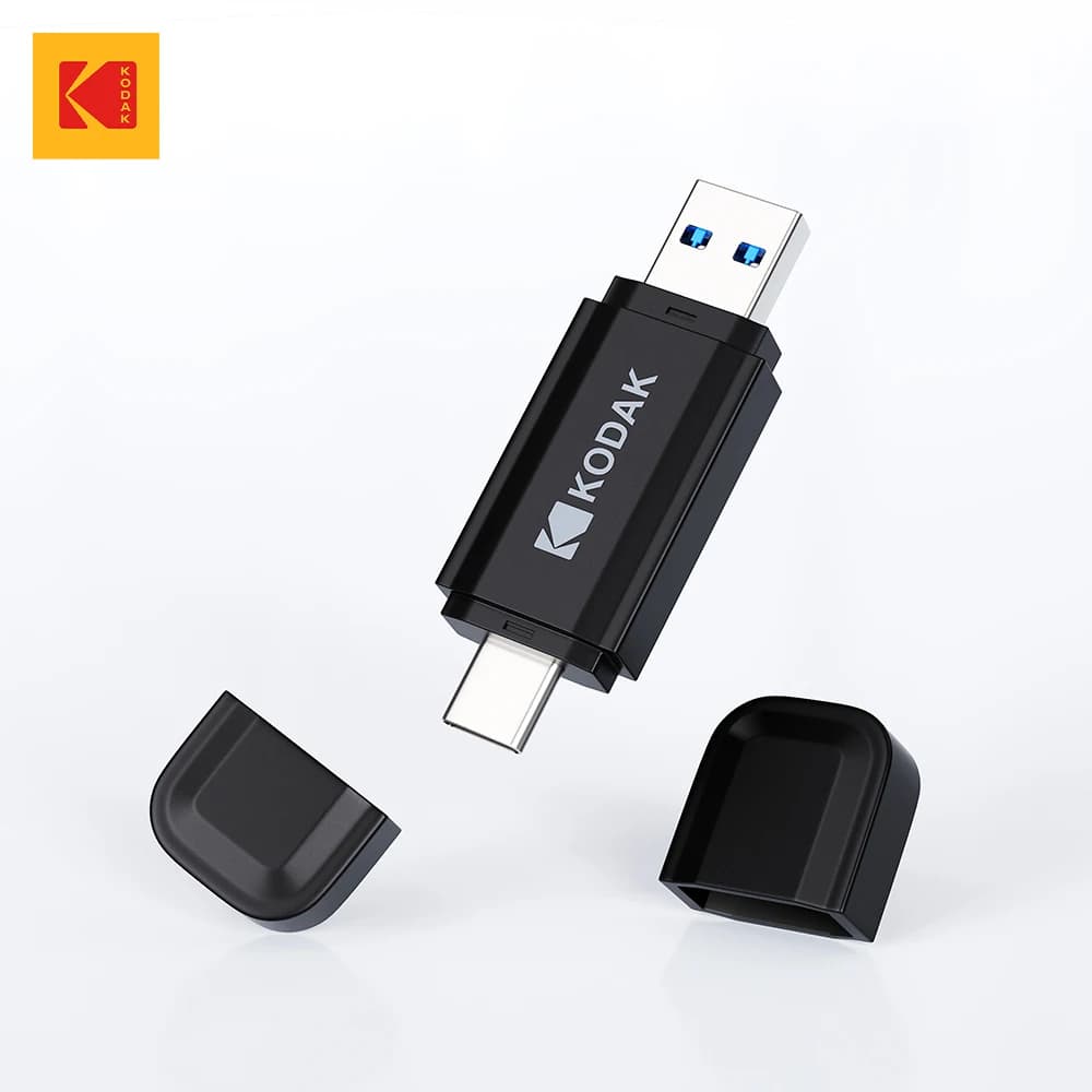 KODAK 2 in 1 OTG Pen drive con Type-C 32GB 64GB Flash Usb2.0 Memory Stick Flash Pendrive 128GB 256G U disco Pen regalo