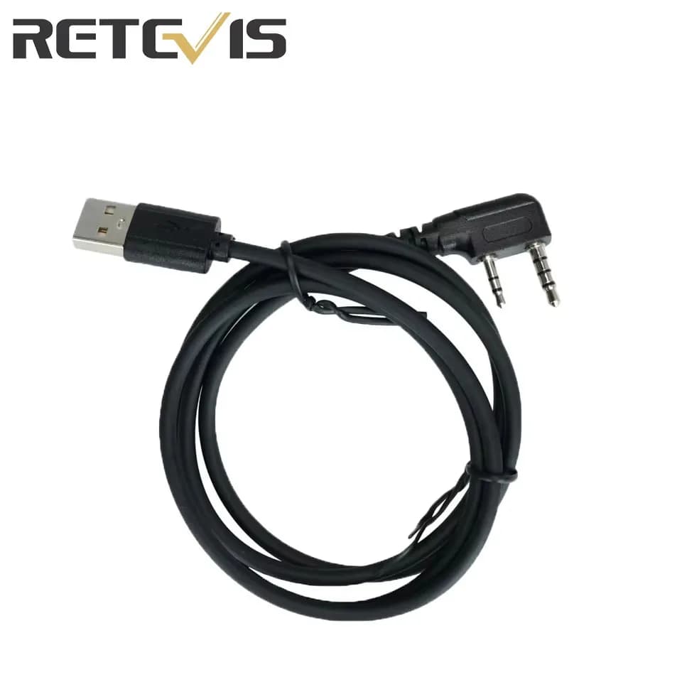 Retevis P1 Walkie Talkie Programming Cable Radio Accessories 2 Pin USB Programming Cable for Retevis P1