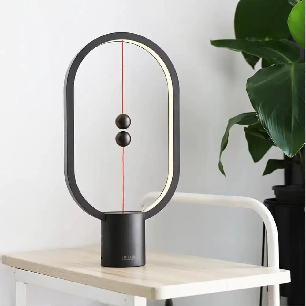 Creative Heng Balance Lamp LED Table Night Light- USB Powered Dimming- Magnetic Switch Desk Lamp for Bedroom