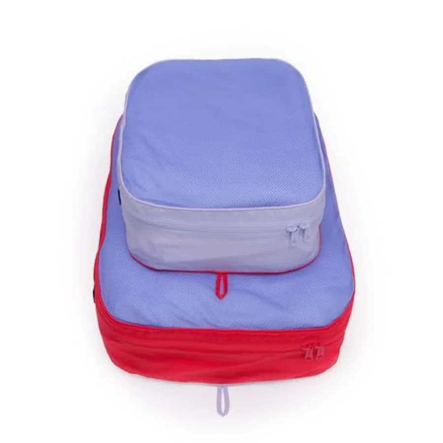 Set di Grandi Cubi Organizzatori per Viaggi in Resistente Poliestere, Disponibili in Vari Colori, per un'Organizzazione Compatta e Facile da Imballare
