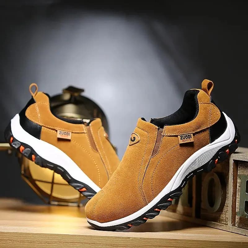 Men's Casual Moccasins 2023, Breathable Sneakers with Round Toe, Fabric Lining, Lining Material, Comfortable and Fashion for Spring