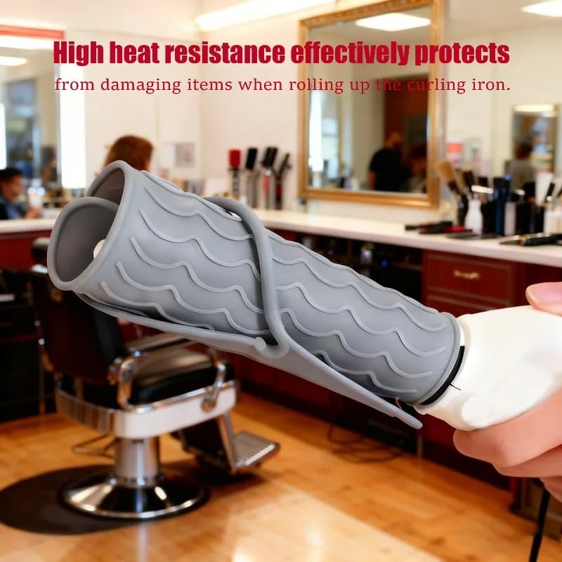 Silicone Insulating Mat with Anti-Scoating Surface for Iron Portable Electric Hair - Simple Design