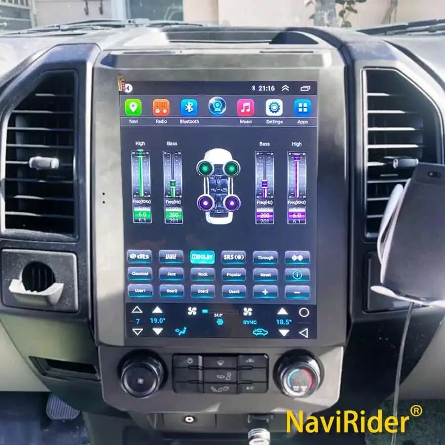 Autoradio con schermo Android da 12.1 "256GB per Ford Raptor F150 F250 F350 F450 F650 2015 - 2019 lettore Video multimediale CarPlay GPS