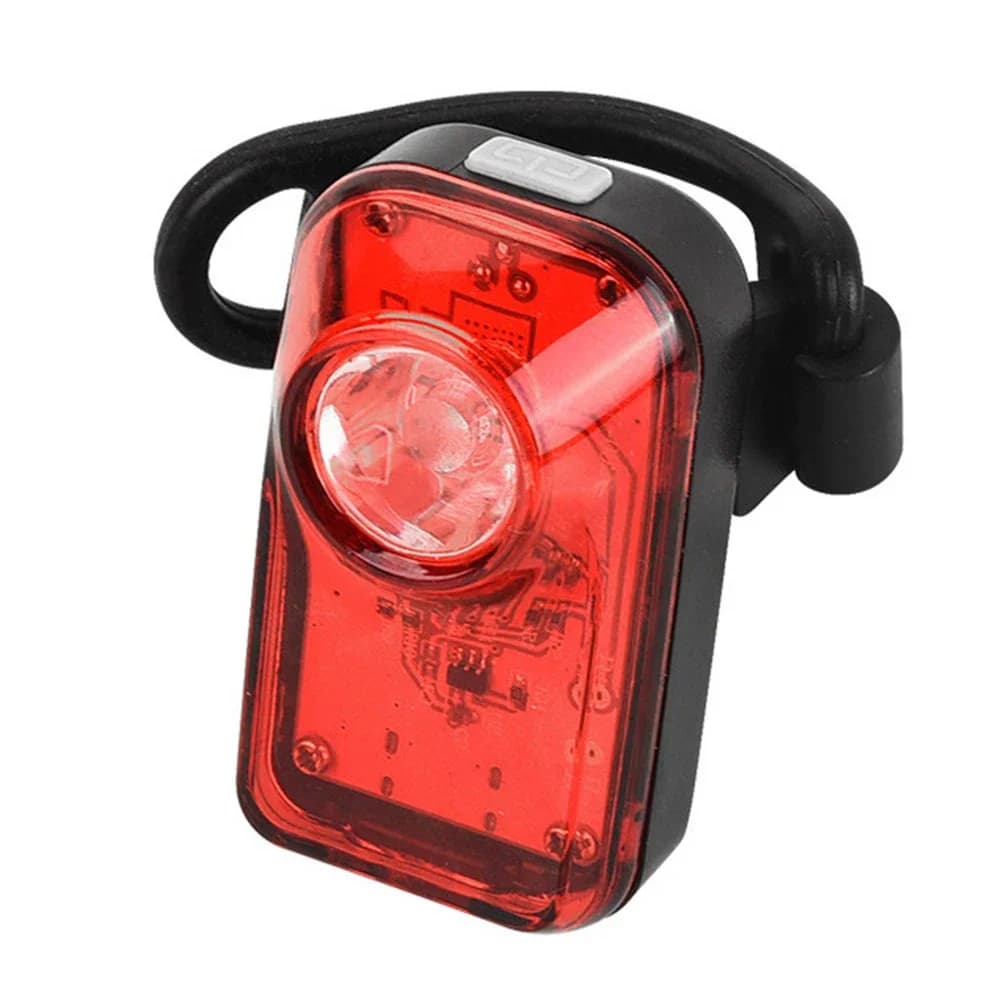 Backlight for Bicycle Rechargeable USB Type-C, Red Security Lamp Portable for Night Cycling