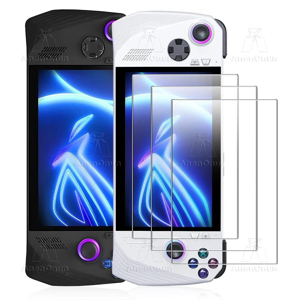 Vetro Temperato HD Antiurto per ROG Ally/ROG Ally X, Bordo Curvo 2.5D, Durezza 9H, Protezione Schermo Anti-Graffio e Anti-Impronta