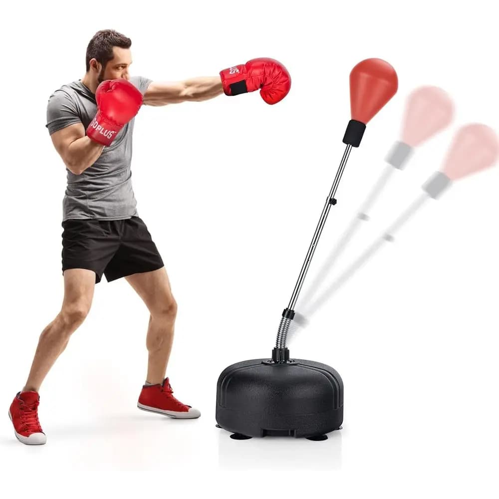 Supporto per Sacco da Boxe Regolabile in Altezza per Adulti, Attrezzatura per Allenamento con Guanti, Ideale per Palestra Domestica e Allenamenti MMA