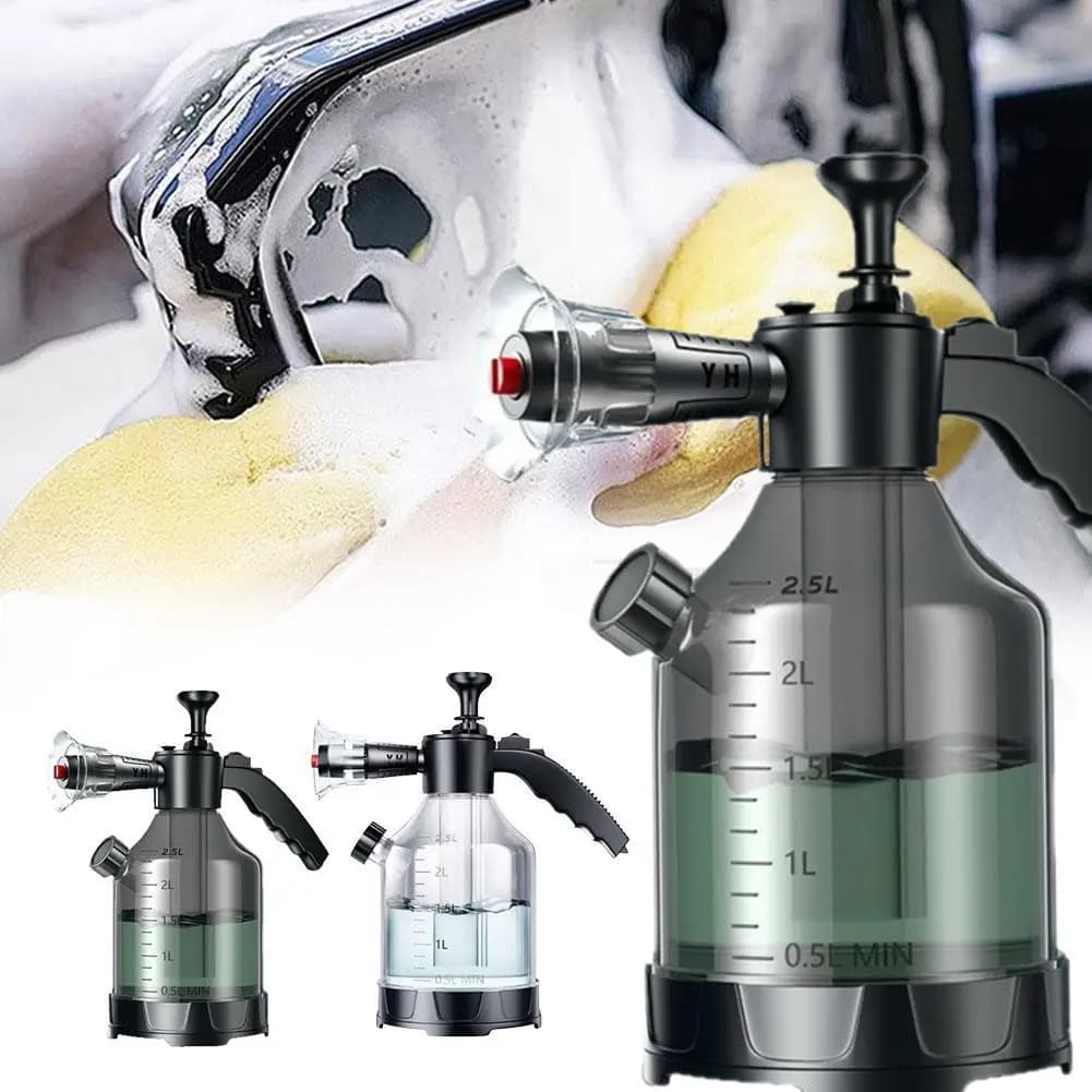 Spruzzatore di schiuma con pompa manuale da 3 litri Cannone per schiuma pneumatico manuale Schiuma di neve Bottiglia spray per lavaggio auto Pulizia delle finestre
