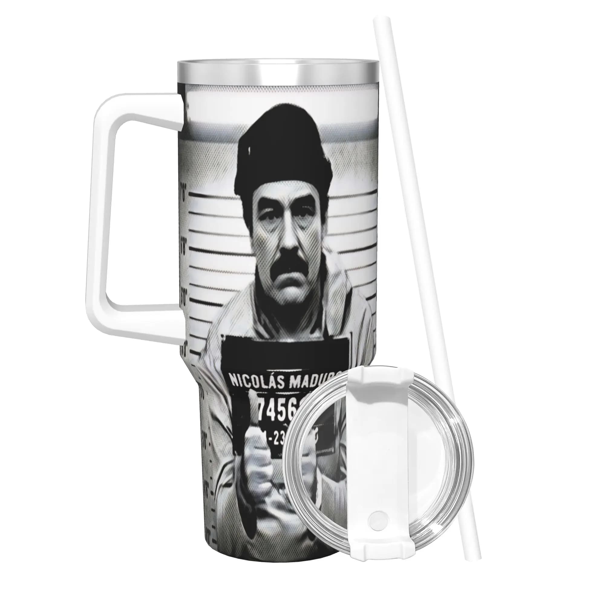 Nicolas Maduro ha ordinato una tazza termica sottovuoto, borraccia termica, tazza da auto per bevande calde e fredde, da 40 once.