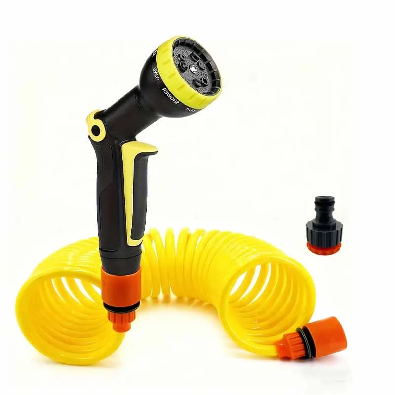Garden Irrigation Pipe with High Pressure Multifunction Gun - EVA Flexible Tube for Washing Car, Garden Irrigation Tool