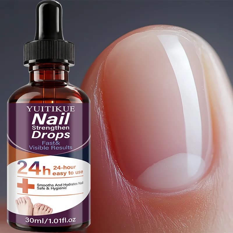 YUITIKUE Nail Strengthen Drops 30ml 24 Hour Repair Hydrate Smooth Cracked Thin Nails For Hand Foot Nail Care Serum