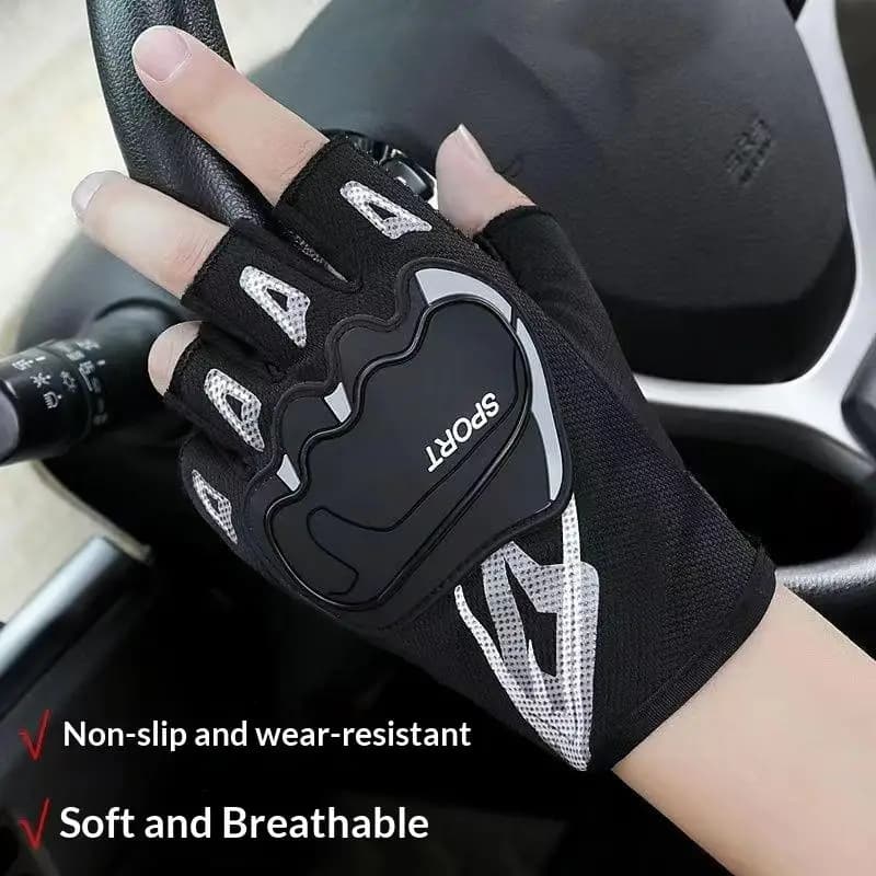 1Pair Motorcycle Gloves with Breathable Fabric and Touch Screen for Motocross