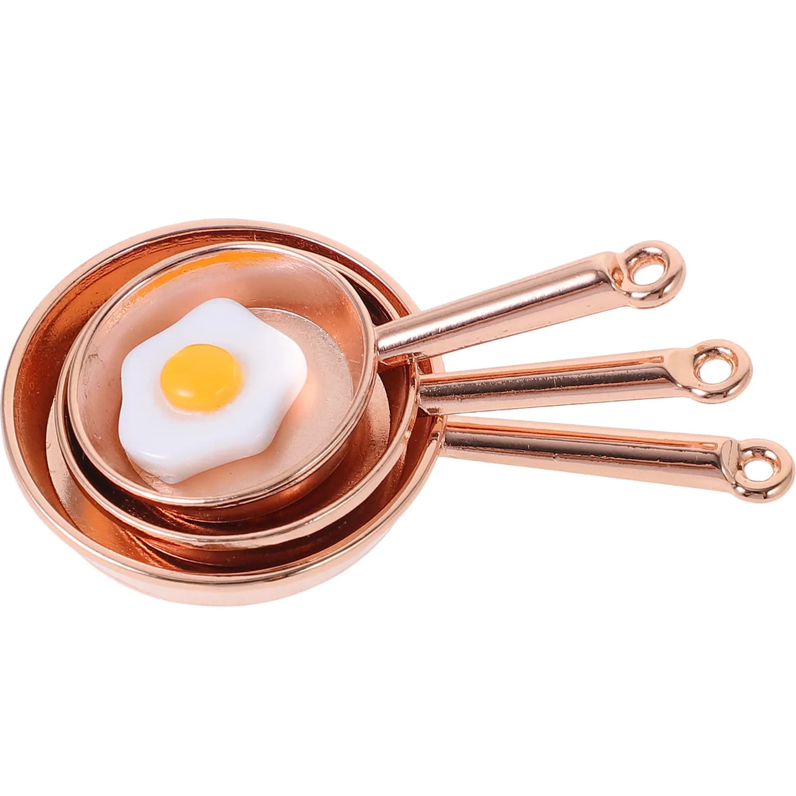 Set di Padelle Miniatura in Ferro, Accessori per Cucina in Miniatura, Decorazione per Micro Paesaggi