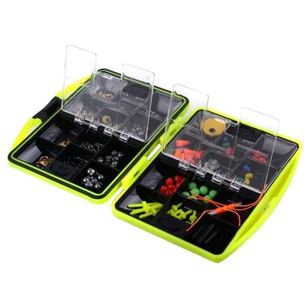 184pcs Fishing Accessories Kit Hook Sinker Weights Fishing Set Fishing Swivels Fishing Line Tackle Box Saltwater Fishing