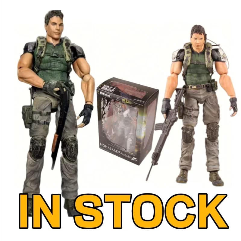 Disponibile - Hot! Action Figure Articolata da Collezione Chris Redfield BSAA di Resident Evil 5, 25 cm - Regalo Perfetto per i Fan