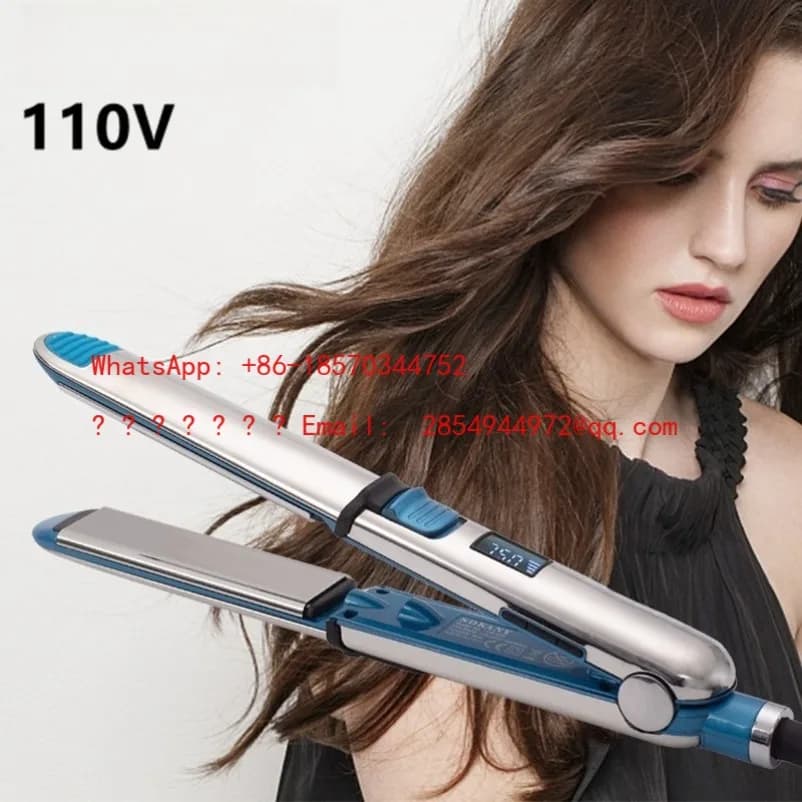 European and American Standard Electric Hair Plate with Ceramic Clips Not Damaging Hair