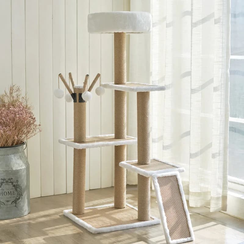 Albero per gatti Sky Tower: scalatore per gatti multilivello all-in-one con condomini, tiragraffi e piattaforme per saltare, mobili giganti per gatti