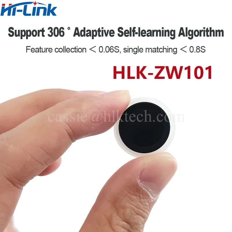 Modulo di riconoscimento delle impronte digitali HiLink HLK-ZW0623 capacità ad alta risoluzione Touch Fingerprint Smart Door Lock/sistema di presenza
